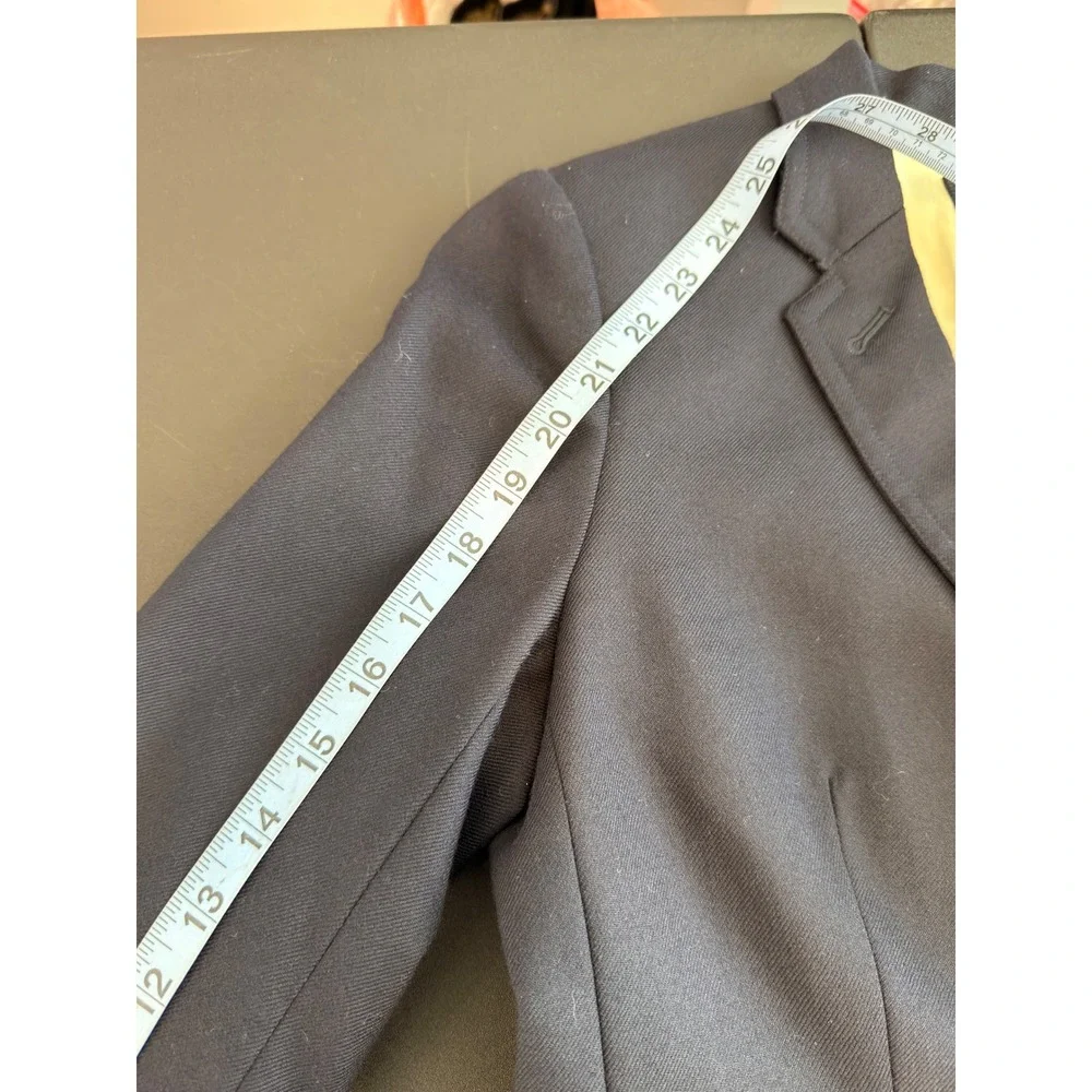 J.Crew‎ Original Wool Schoolboy Blazer Navy Blue Office Work Business Casual 4